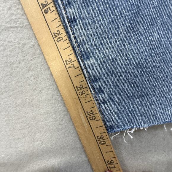 Levis Premium Jeans Women 26 Ribcage Wide Leg High Rise Light Wash 100% Cotton - Picture 5 of 13